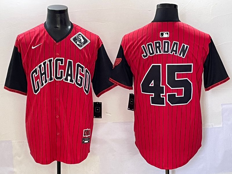 Men Chicago White Sox #45 Jordan red Nike MLB 2026 jersey 0654003